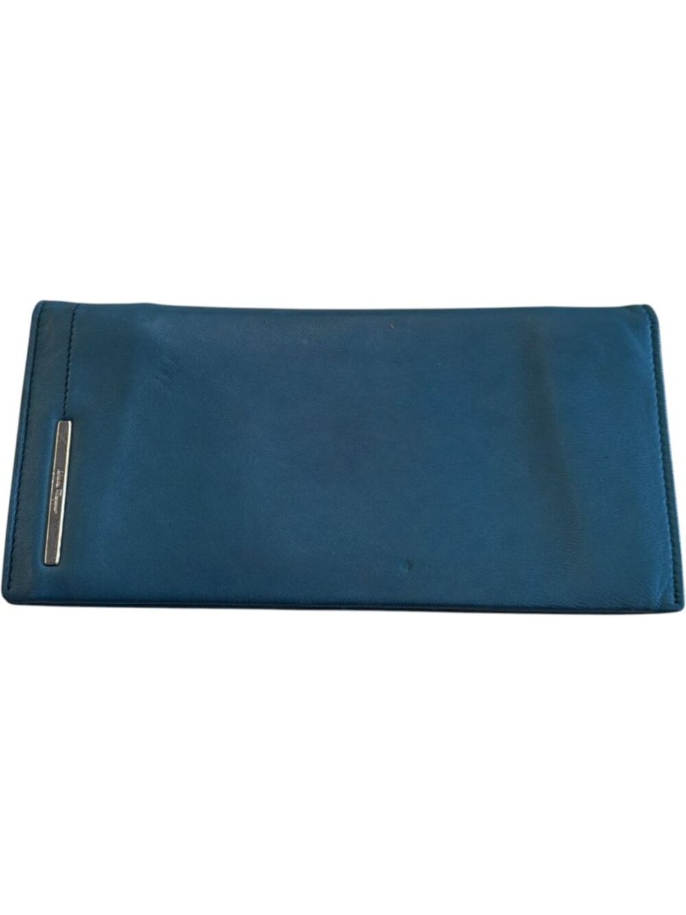 602141CR C1 Salvatore Ferragamo Wallet Long Blue Leather